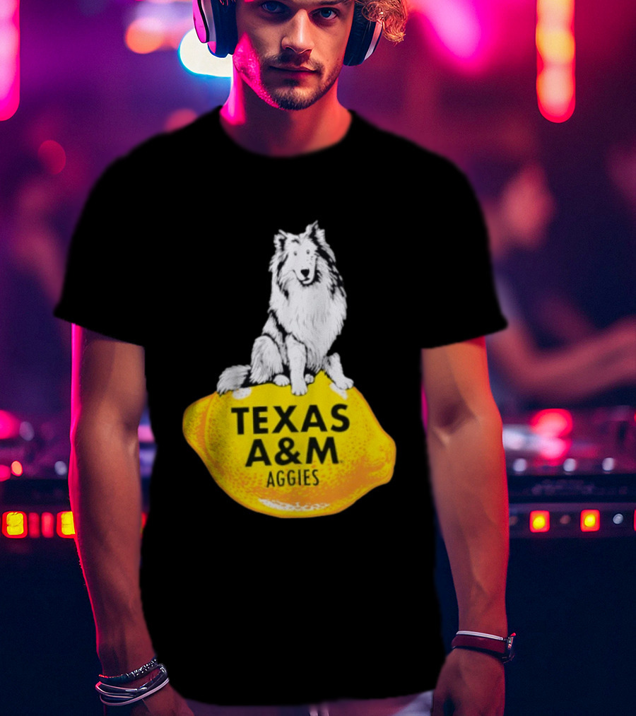 Texas A And M Aggies Husky Lemon T-Shirt