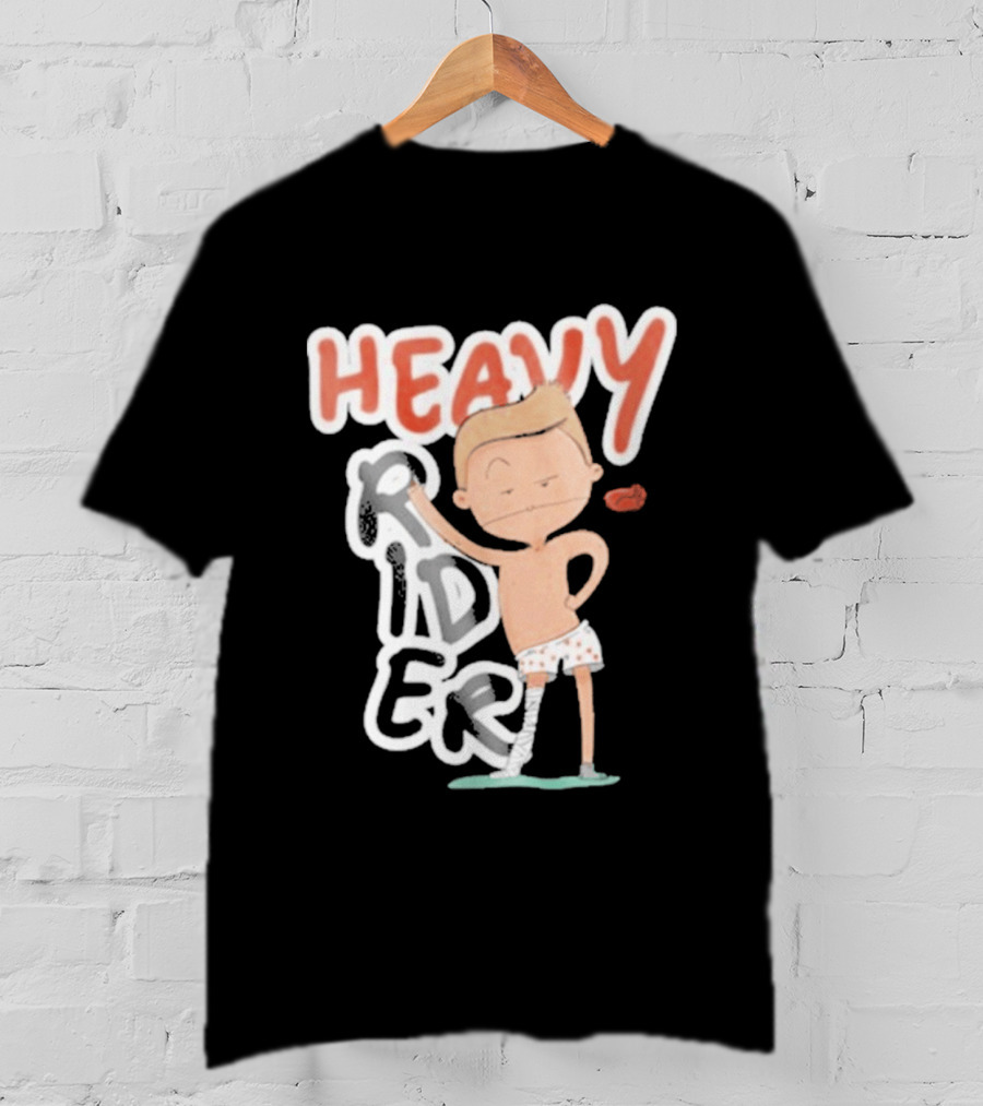 Srinivas Ganesh Heavy Rider Cartoon Character Comical Pose T-Shirt