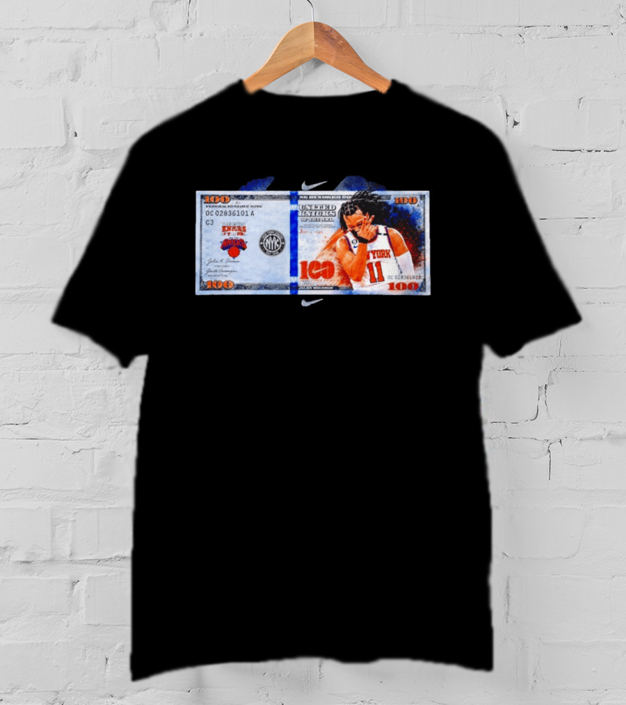 Jalen Brunson New York Knicks United Kinicks NBA Money Note T-Shirt