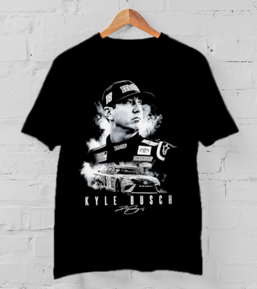Kyle Busch 1985 2026 Forever Rowdy Racing Champion T-Shirt