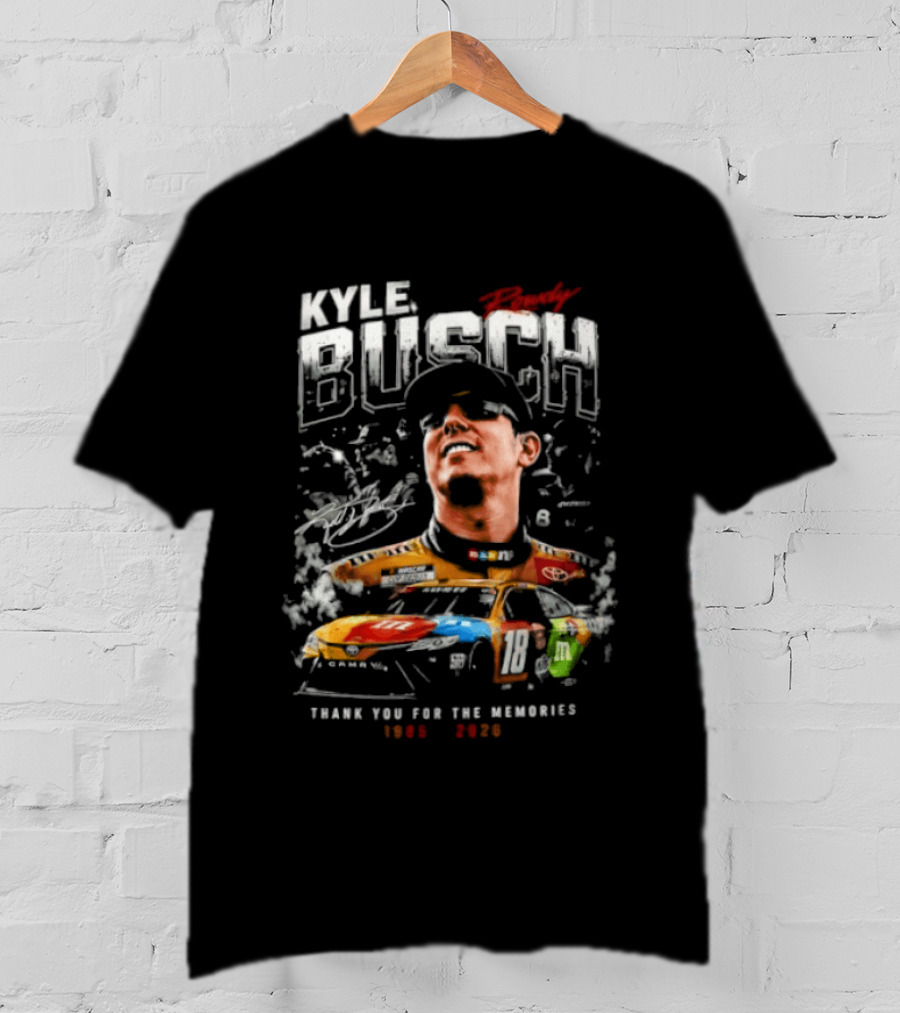 Kyle Busch 1985 2026 Thank You For The Memories Racing Legend T-Shirt