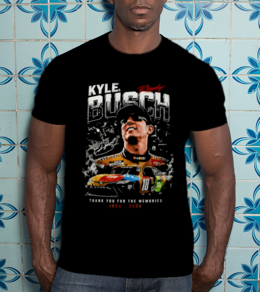 Kyle Busch 1985 2026 Thank You For The Memories Racing Legend T-Shirt
