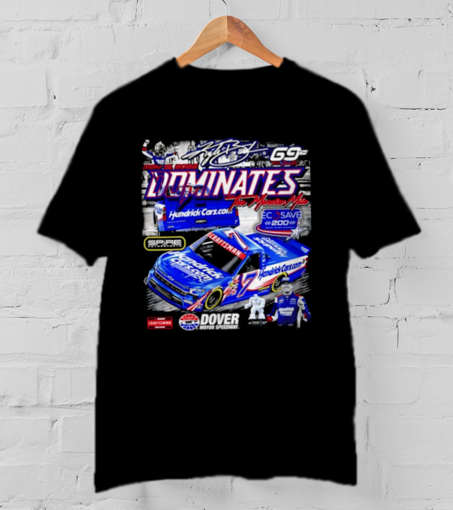 Hendrick Cars 17 ECOSave 200 Dover 2026 Dominates Victory Celebration T-Shirt
