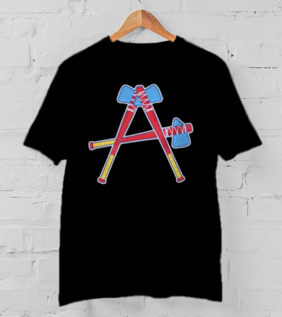 Atlanta Braves Tomahawk A Baseball T-Shirt