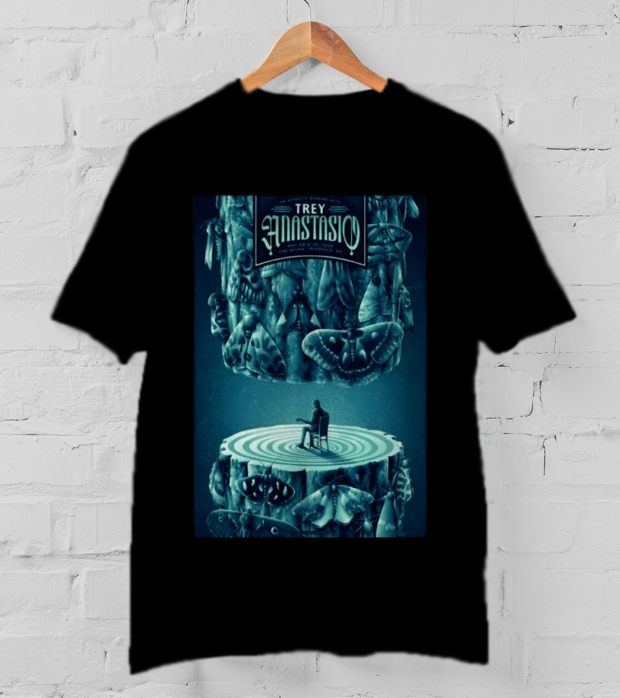 Trey Anastasio Acoustic Evening May 29 30 2022 Missoula MT Tour With Moths And Guitarist T-Shirt