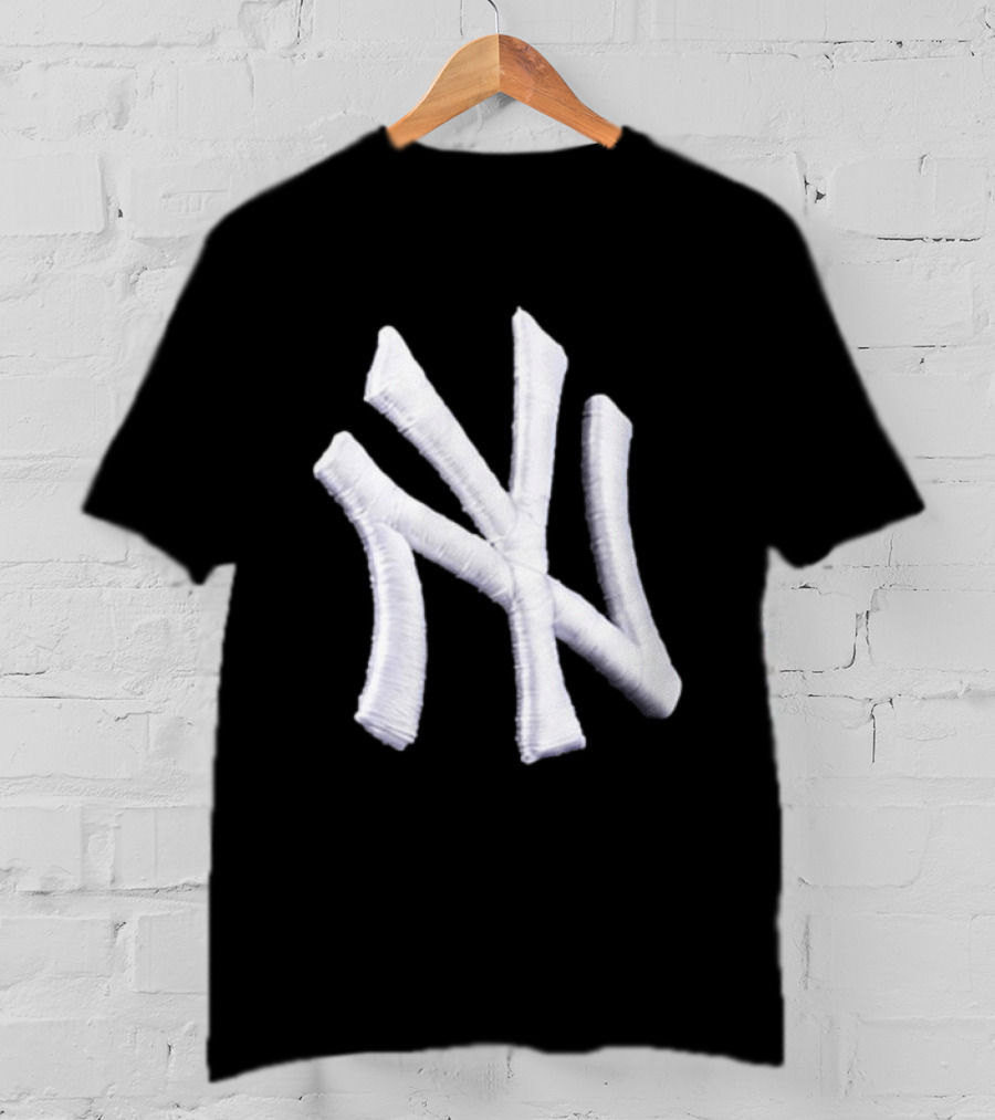 Yankees Inflated Stitch Logo Hat T-Shirt