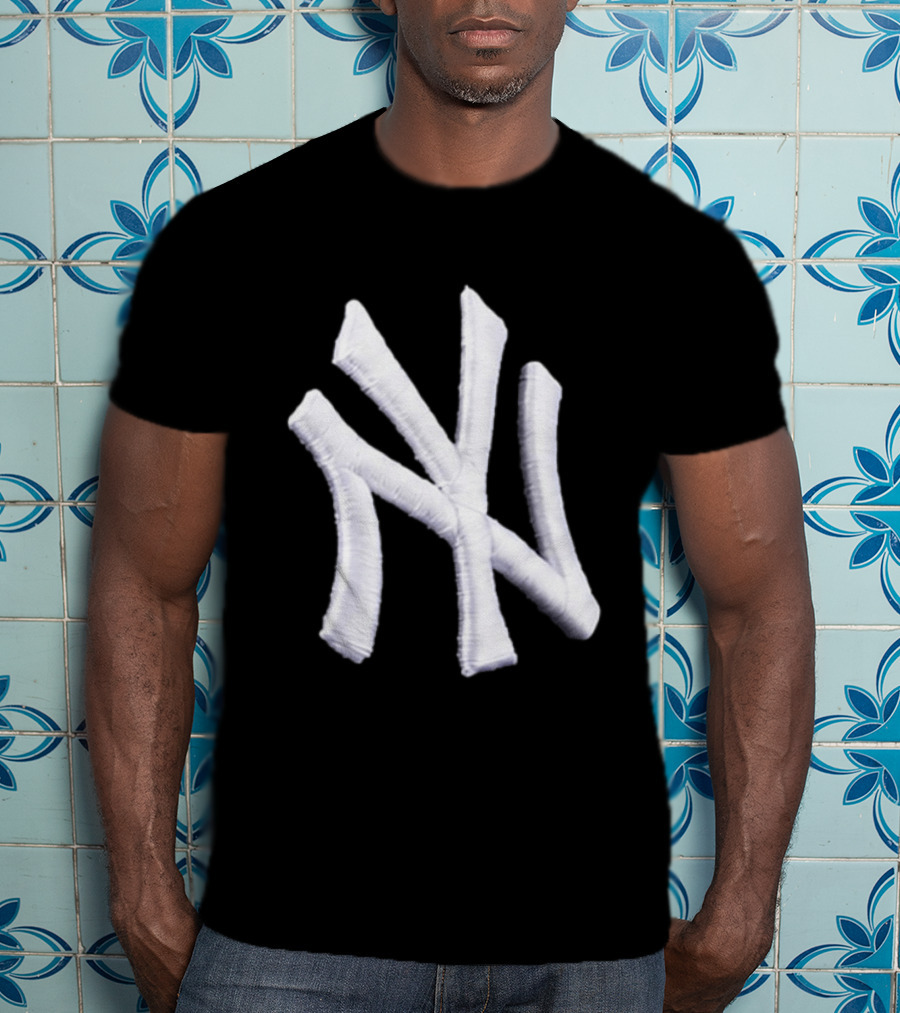 Yankees Inflated Stitch Logo Hat T-Shirt
