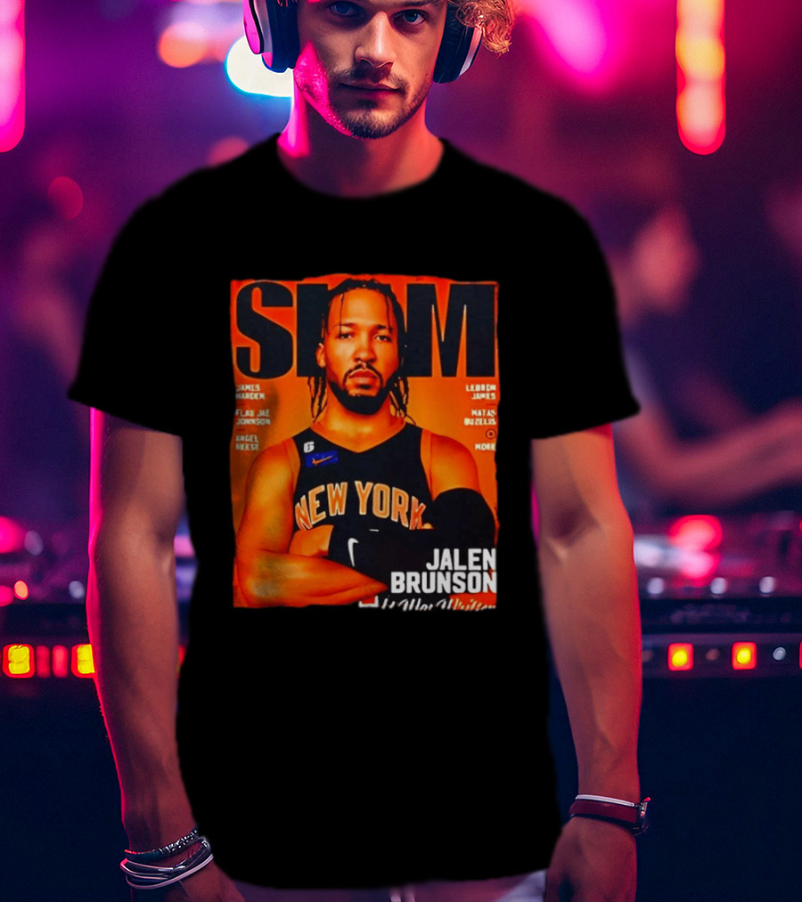 Slam Magazine New York Jalen Brunson Basketball T-Shirt