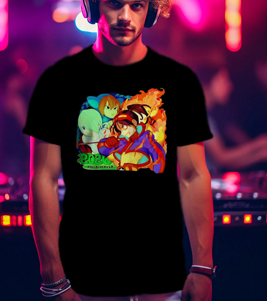 Snake Dragon 2020 Anime Group Denver Flaming Warrior T-Shirt