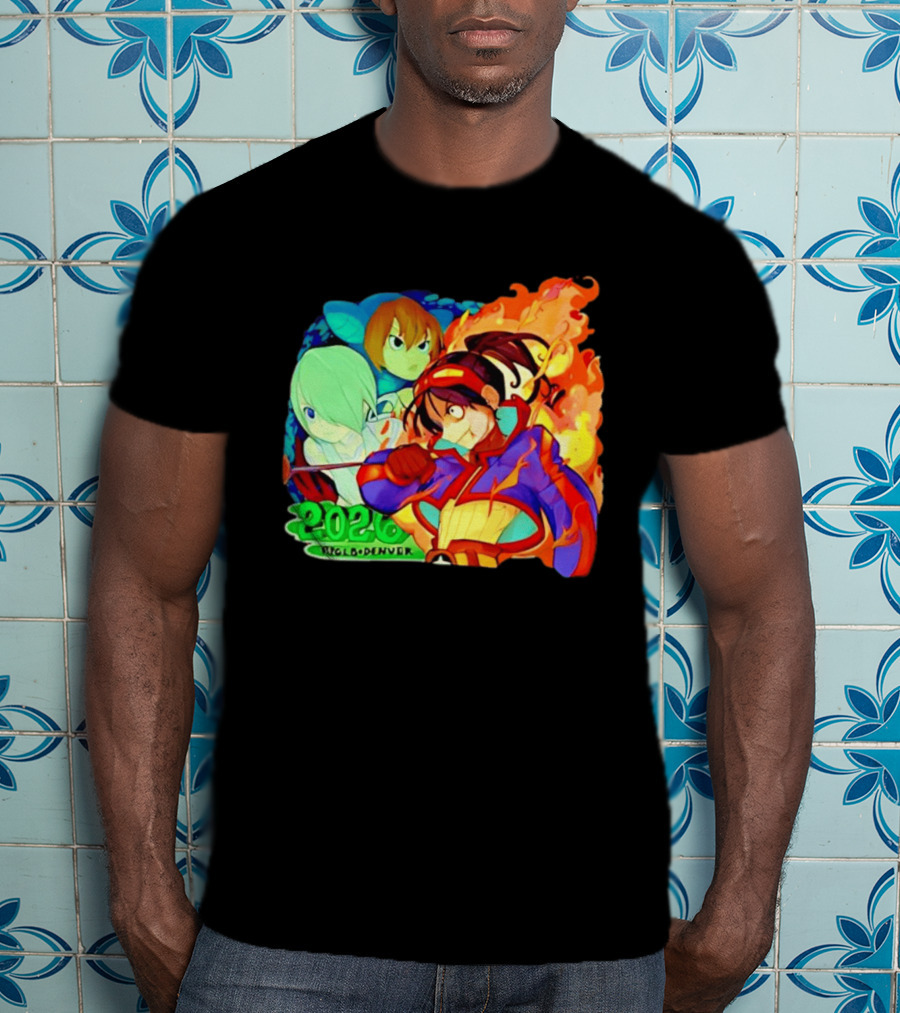 Snake Dragon 2020 Anime Group Denver Flaming Warrior T-Shirt