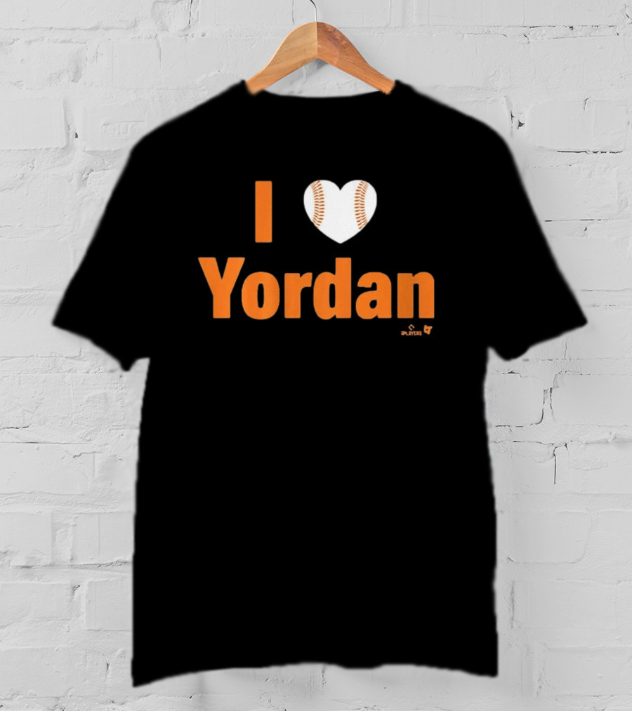 I Love Yordan Baseball Heartball T-Shirt