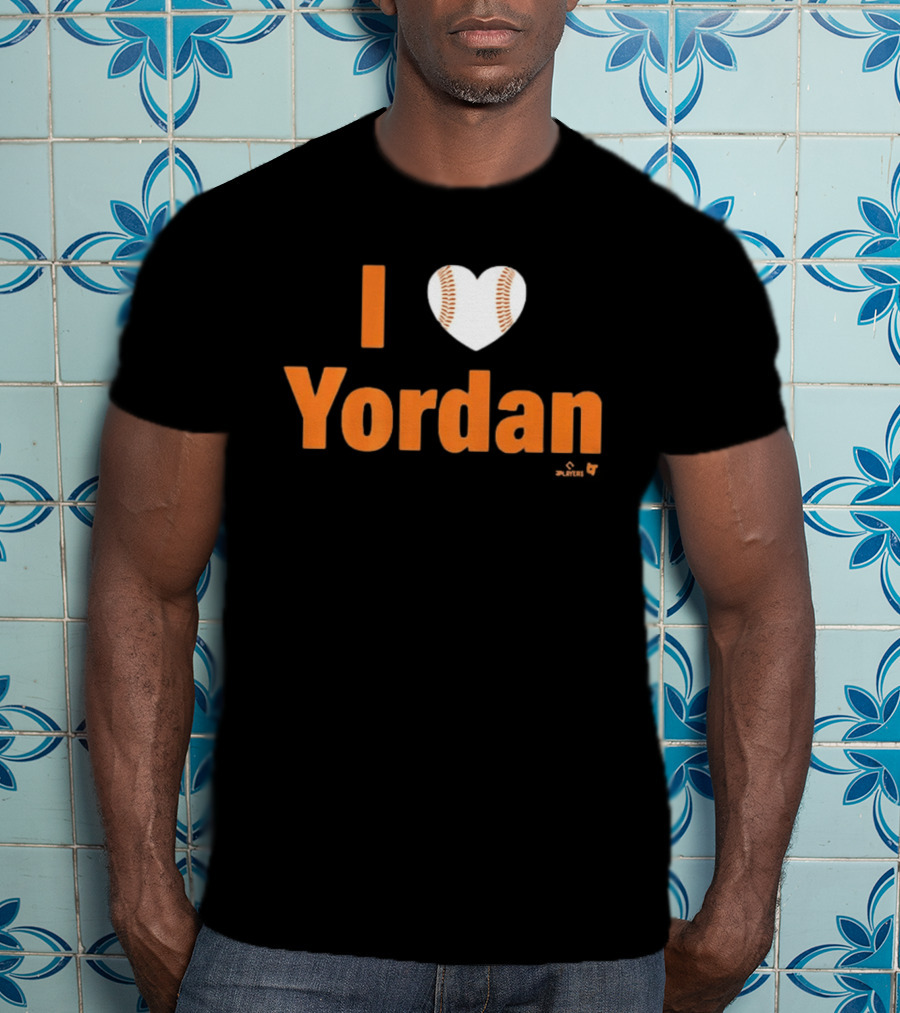 I Love Yordan Baseball Heartball T-Shirt
