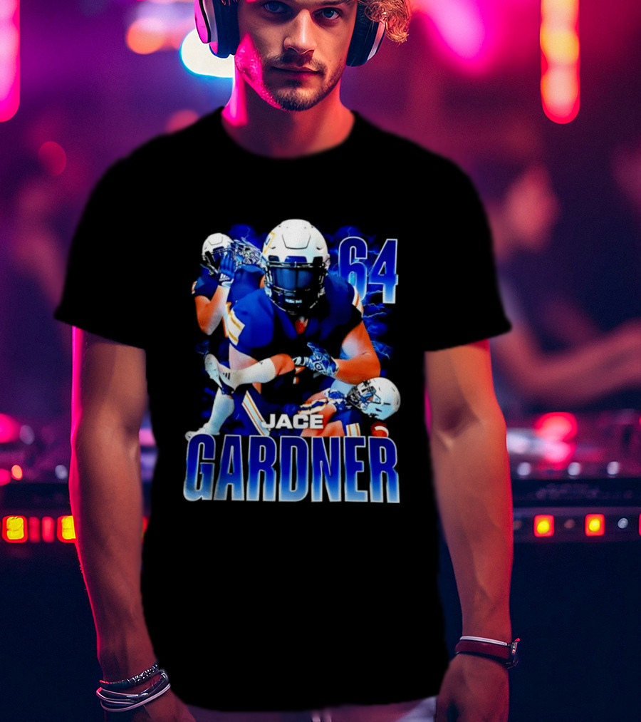 Jace Gardner 64 Football Lightning Sports T-Shirt