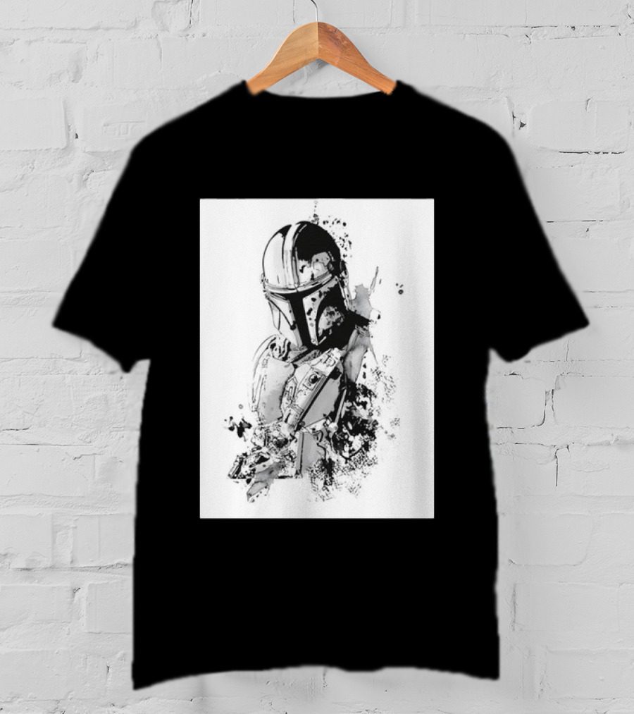 Star Wars The Mandalorian Din Djarin Bounty Hunter Beskar Armor Series T-Shirt
