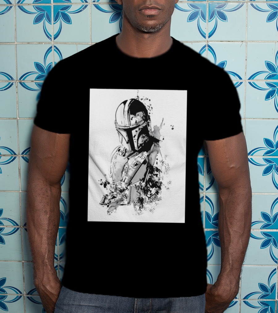Star Wars The Mandalorian Din Djarin Bounty Hunter Beskar Armor Series T-Shirt