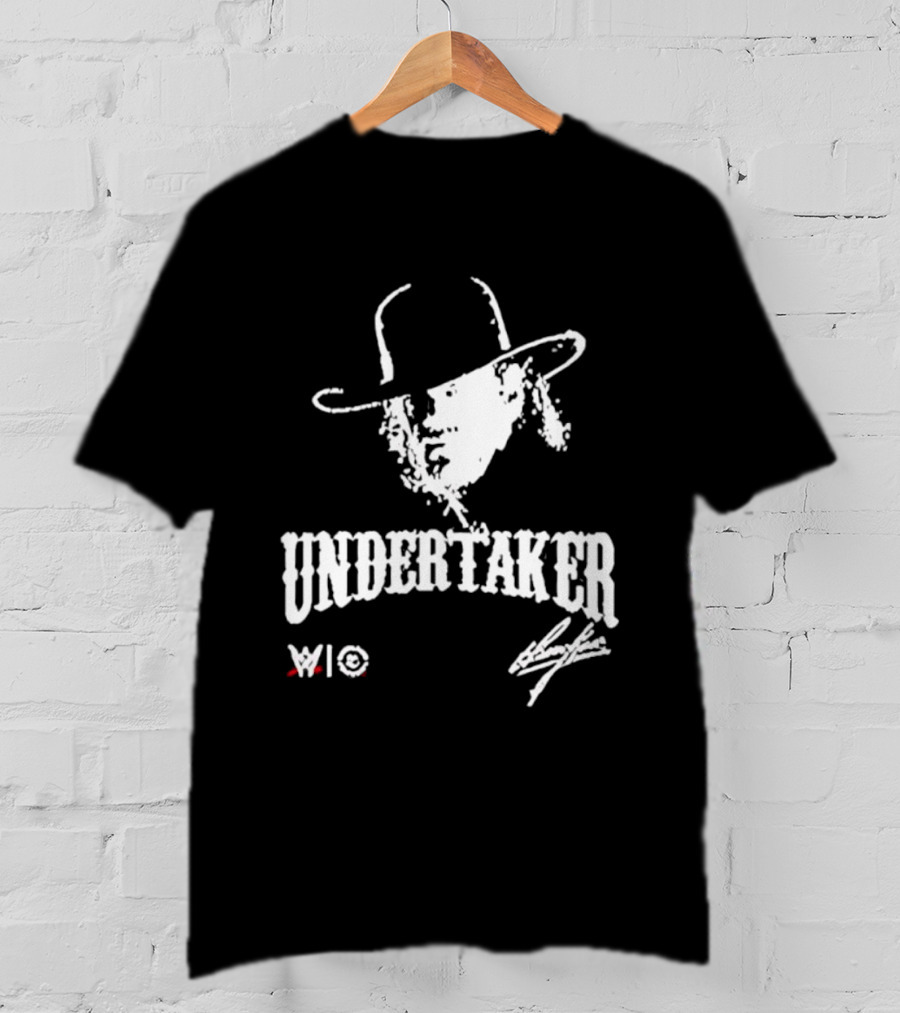 Undertaker WWE Hat Icon With Signature T-Shirt