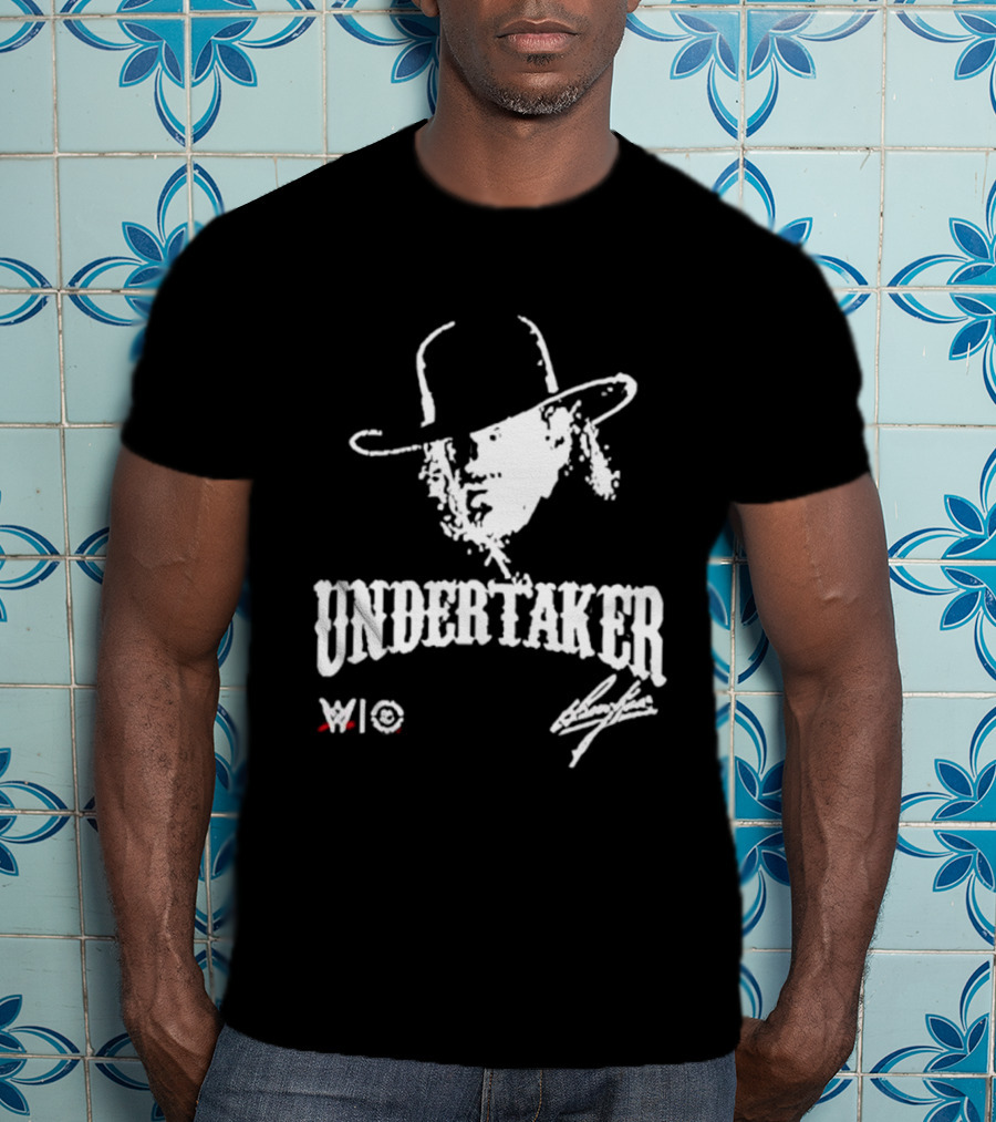 Undertaker WWE Hat Icon With Signature T-Shirt