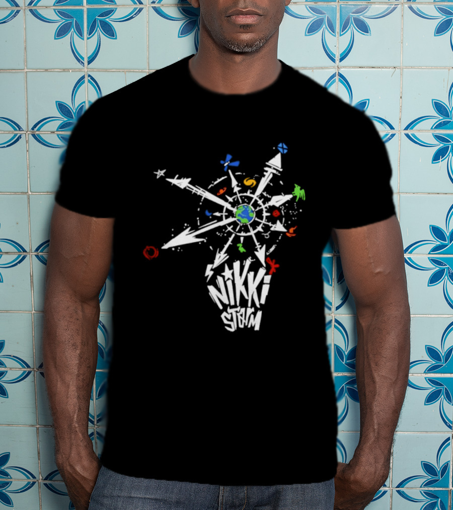 Nikki Storm Multiverse Compass Earth Adventure Multicolor T-Shirt