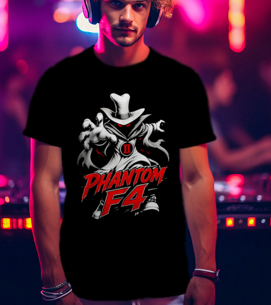 Phantom F4 Red Eyes Top Hat Cloaked Specter II T-Shirt