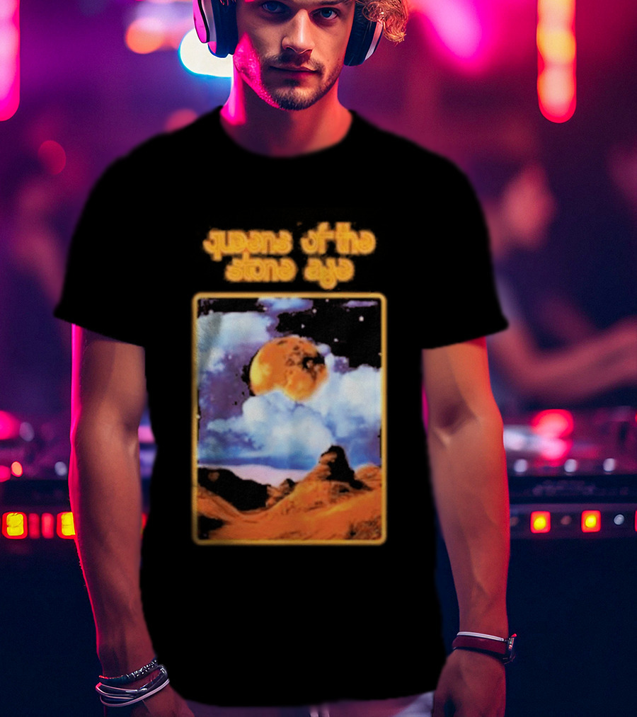 Queens Of The Stone Age Cosmic Moon Scene T-Shirt