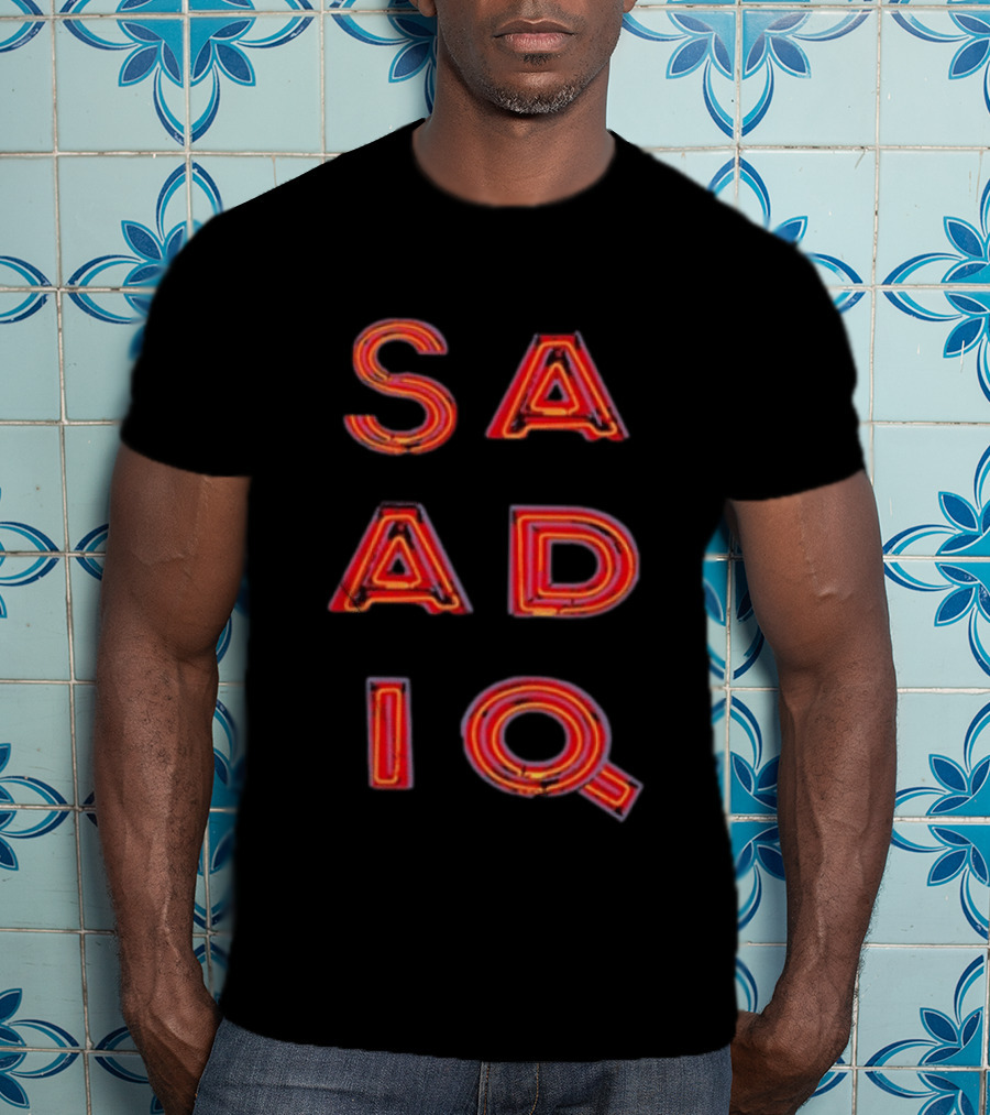 Raphael Saadiq Neon Stacked Letters T-Shirt