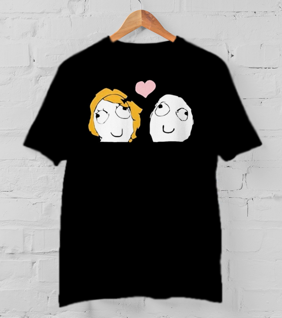 Derp Derpina Heart Rage Comic 2026 T-Shirt