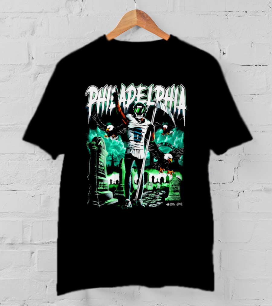 Philadelphia Eagles Smitty Graveyard Death Eagle T-Shirt
