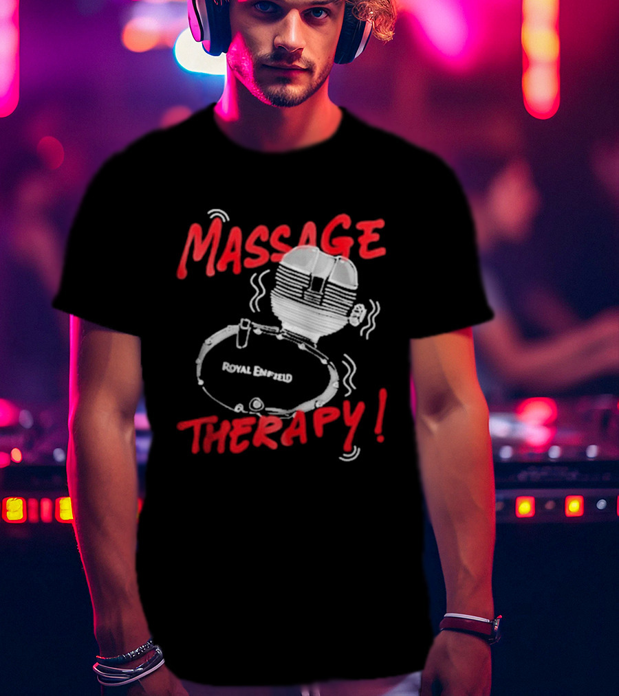 Srinivas Ganesh Royal Enfield Massage Therapy T-Shirt