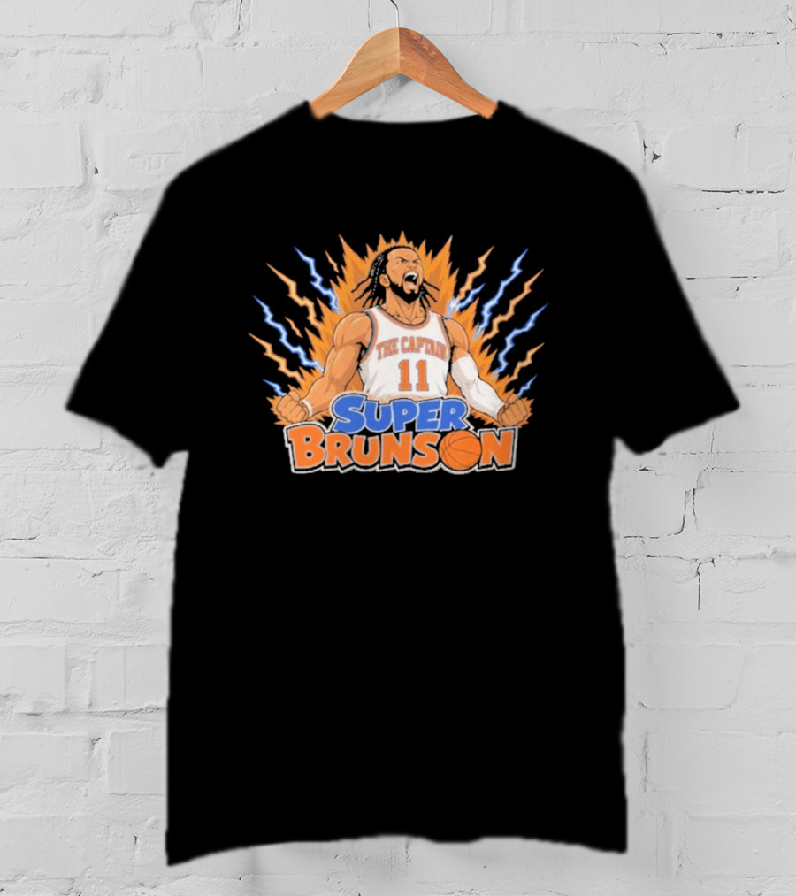 The Captain Super Brunson New York Knicks Jalen Brunson 11 T-Shirt