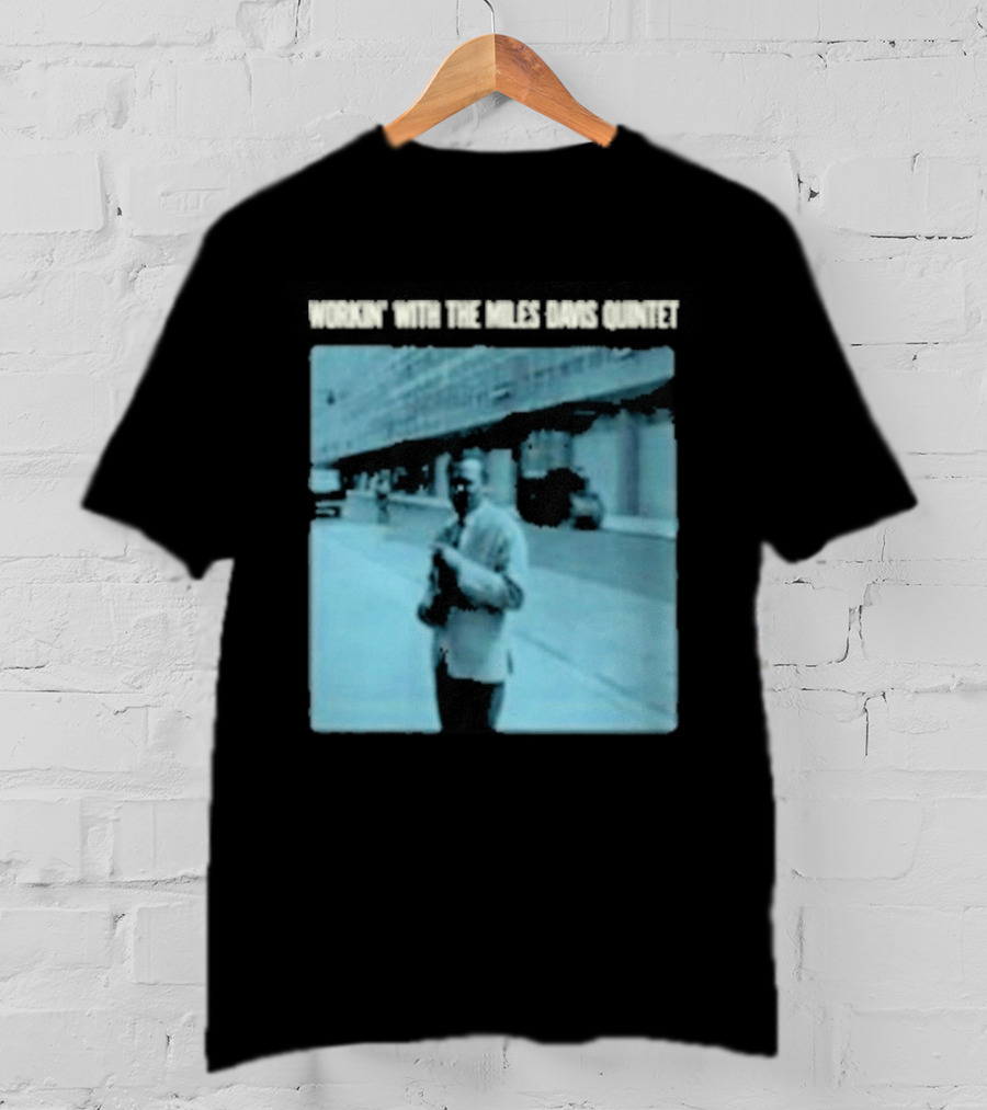 Workin' Miles Davis Quintet Blue Album Cover Streetscape T-Shirt