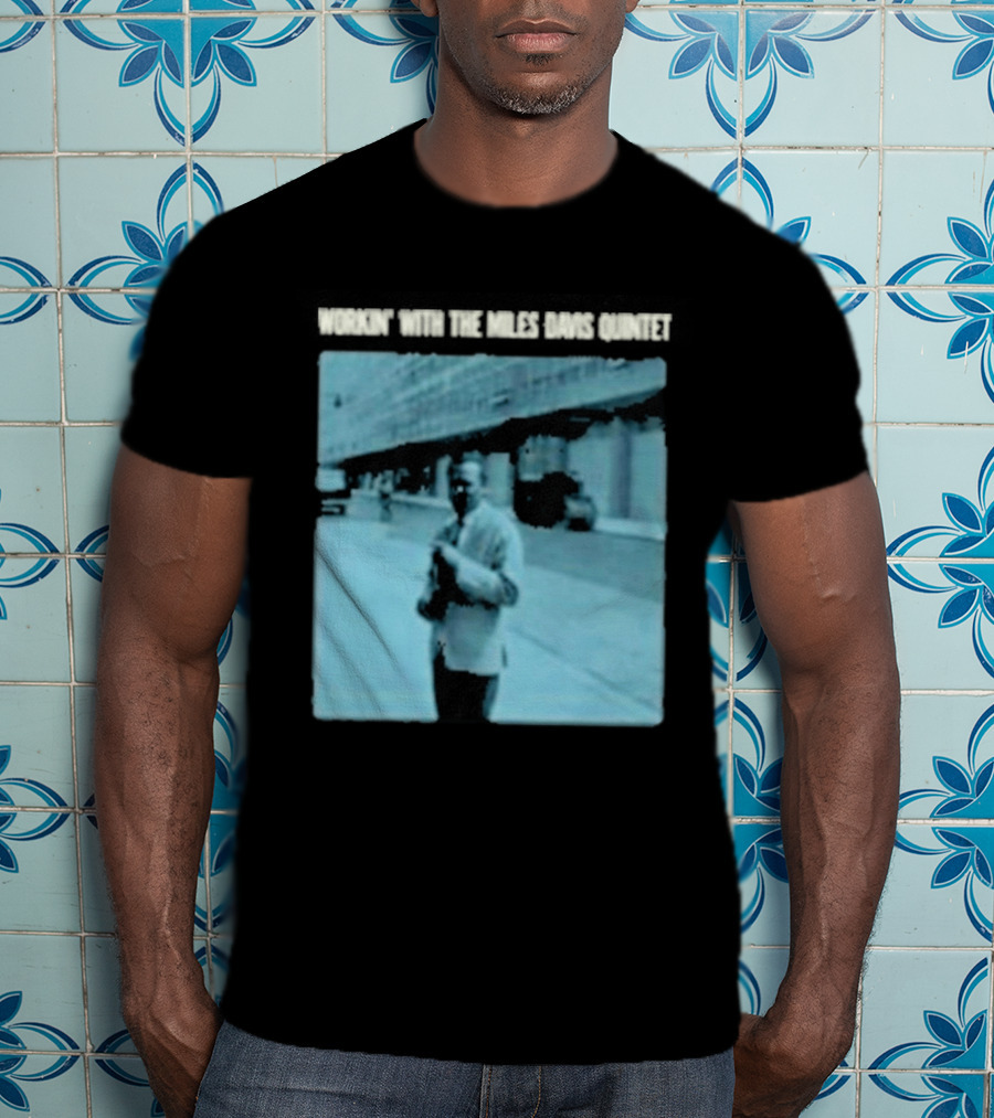 Workin' Miles Davis Quintet Blue Album Cover Streetscape T-Shirt