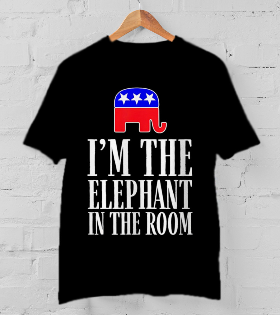 I'm The Elephant In The Room Republican Party Symbol Stars T-Shirt