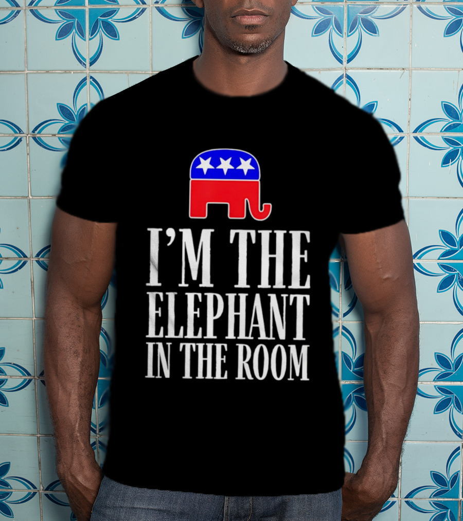 I'm The Elephant In The Room Republican Party Symbol Stars T-Shirt