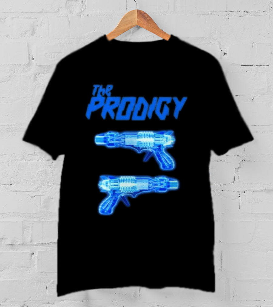 The Prodigy Raygun X Ray 26 Tour Blue Neon Guns T-Shirt
