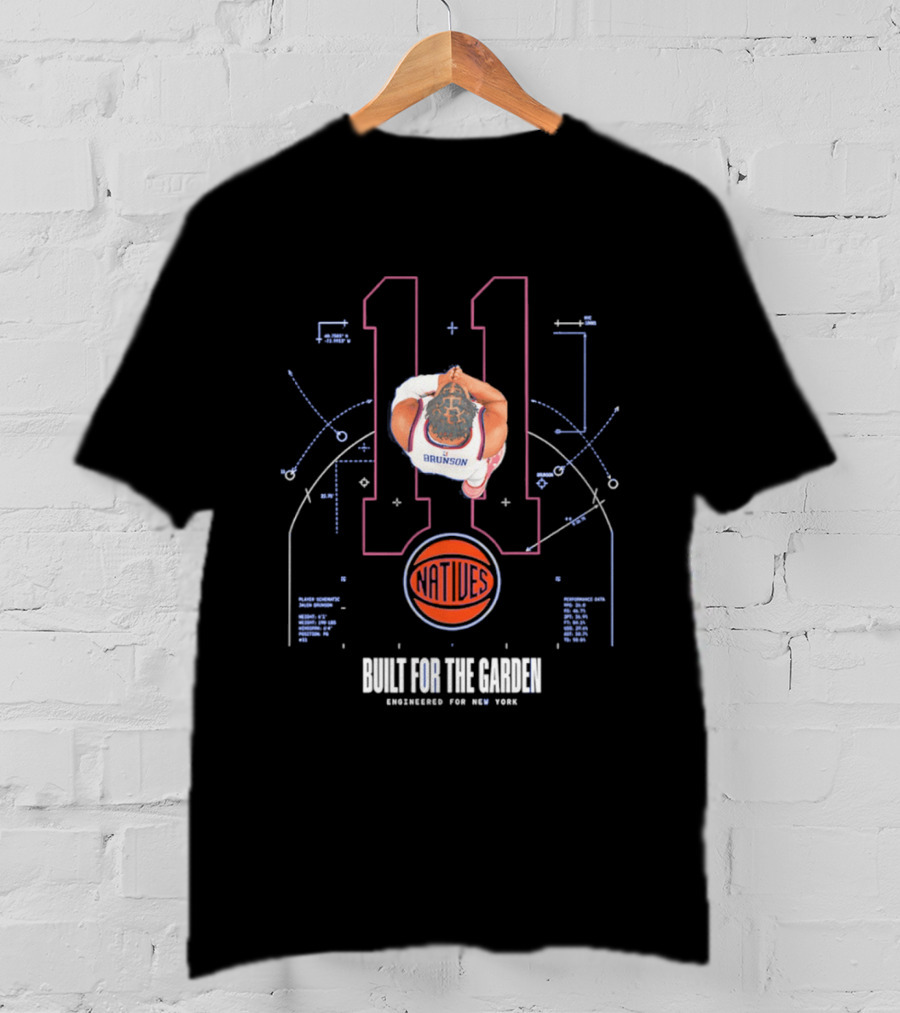 Jalen Brunson Knicks Number 11 Attitude Built For The Garden T-Shirt