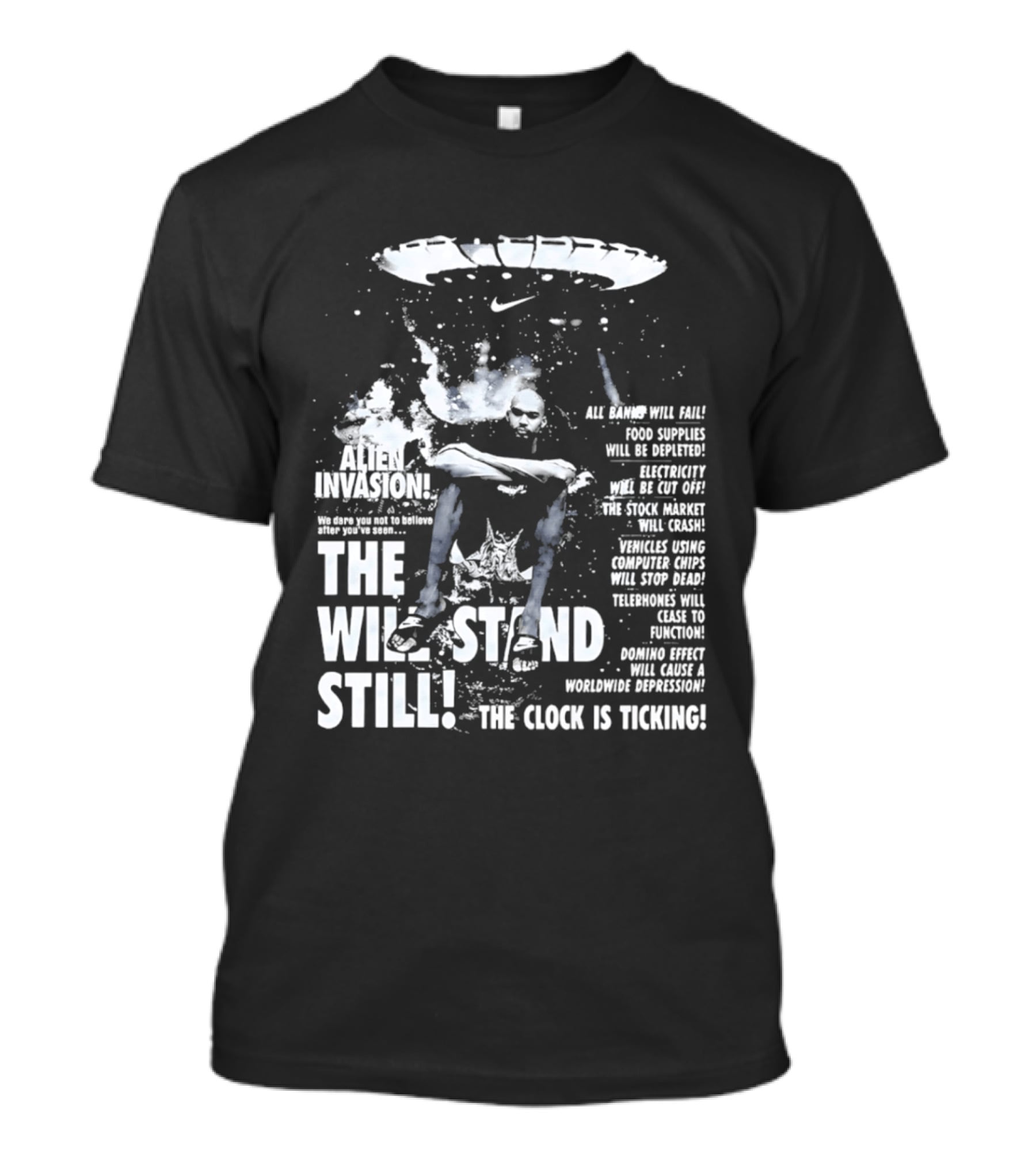 Victor Wembanyama San Antonio Spurs Alien Invasion The Will Stand Still The Is Ticking T-Shirt