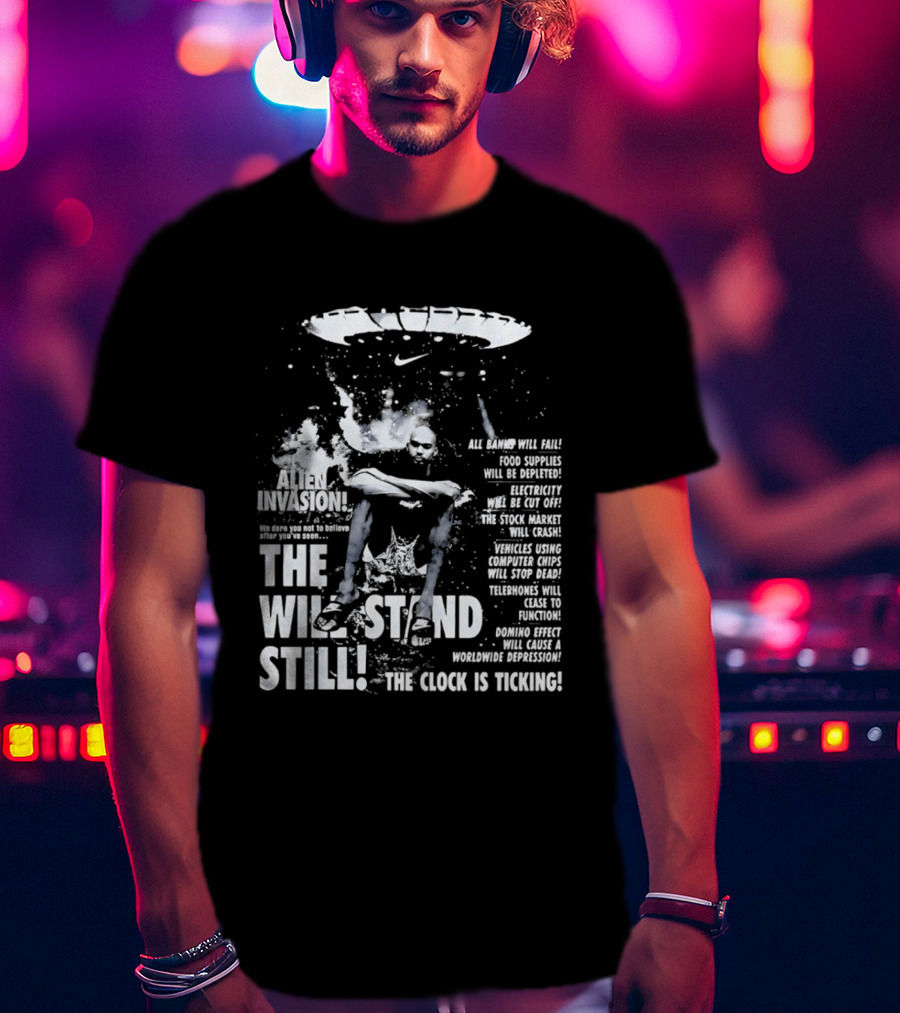 Victor Wembanyama San Antonio Spurs Alien Invasion The Will Stand Still The Is Ticking T-Shirt