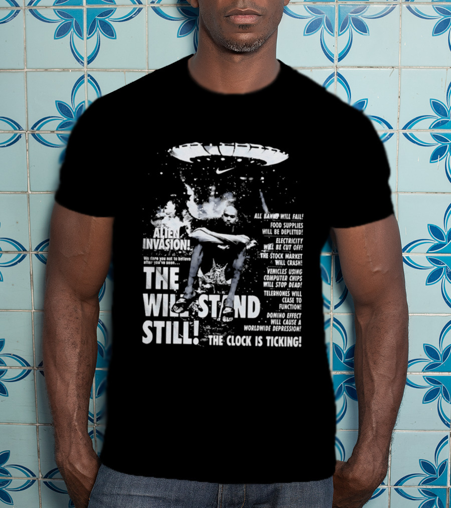 Victor Wembanyama San Antonio Spurs Alien Invasion The Will Stand Still The Is Ticking T-Shirt