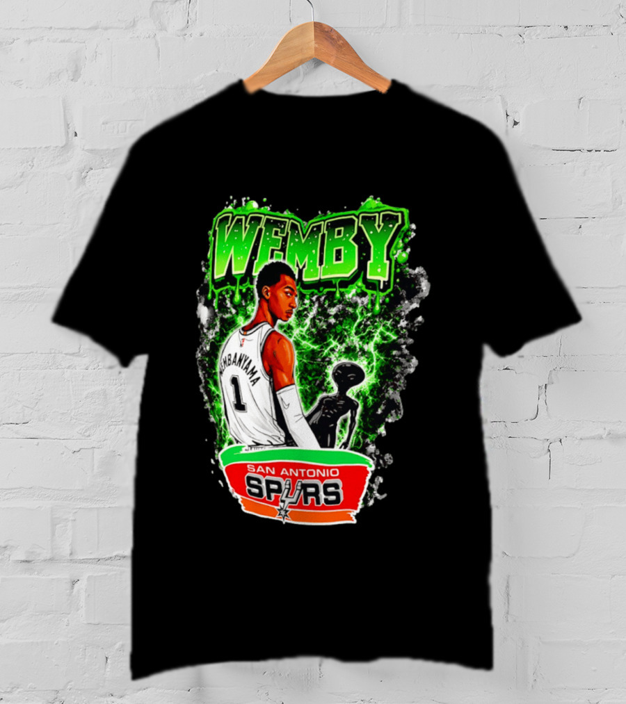 Wemby Victor Wembanyama San Antonio Spurs Alien T-Shirt