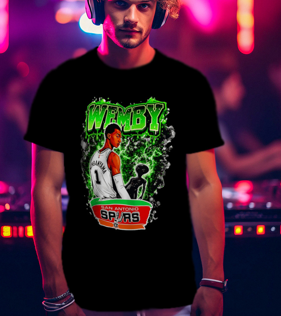 Wemby Victor Wembanyama San Antonio Spurs Alien T-Shirt