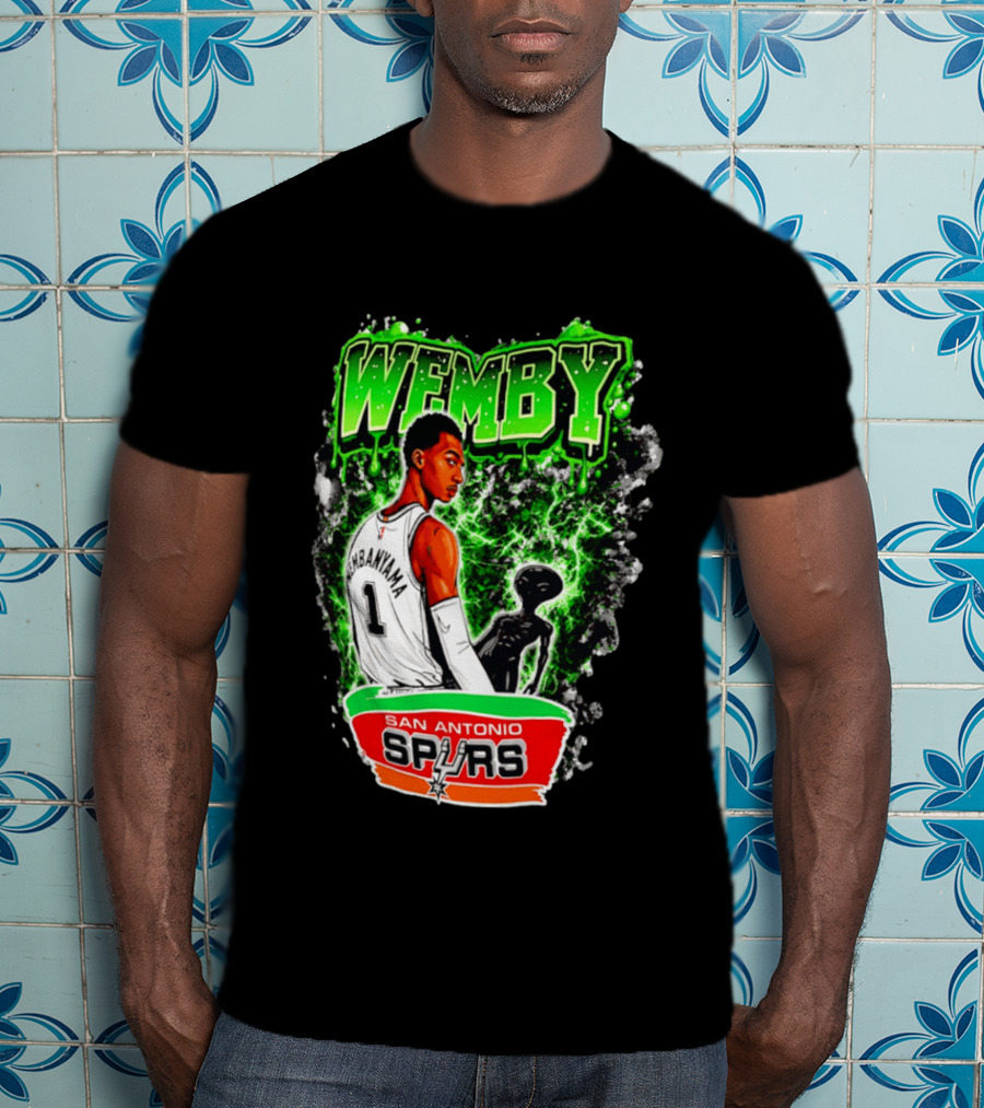 Wemby Victor Wembanyama San Antonio Spurs Alien T-Shirt