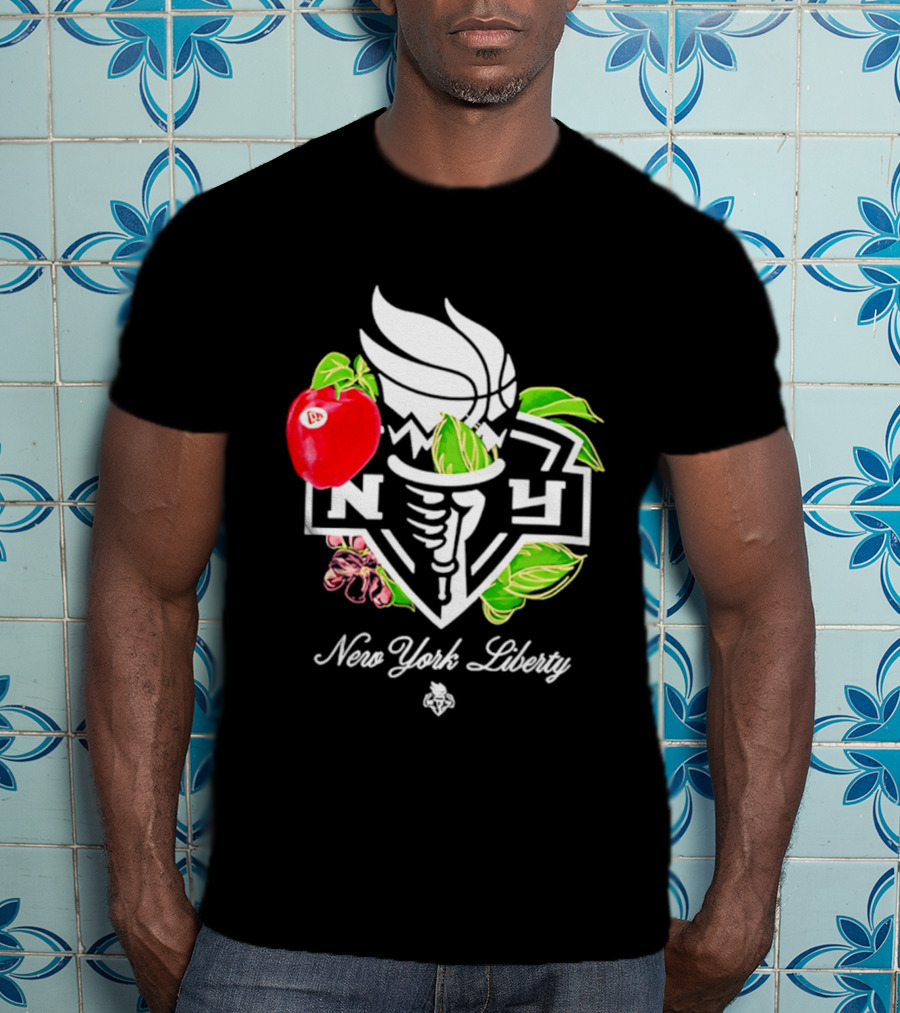 New York Liberty Floral Fruit Capsule Collection T-Shirt