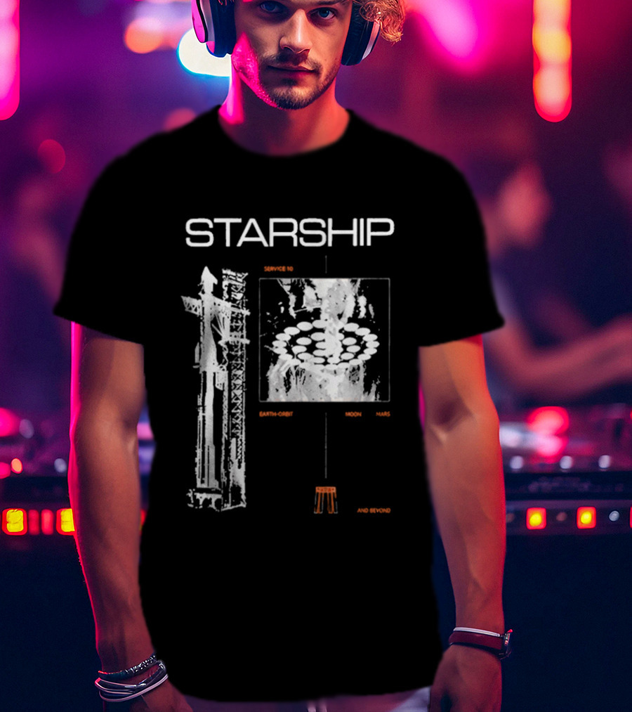 Nicki Minaj Starship Launch Countdown Starbase Flight 12 T-Shirt