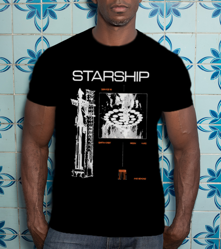 Nicki Minaj Starship Launch Countdown Starbase Flight 12 T-Shirt