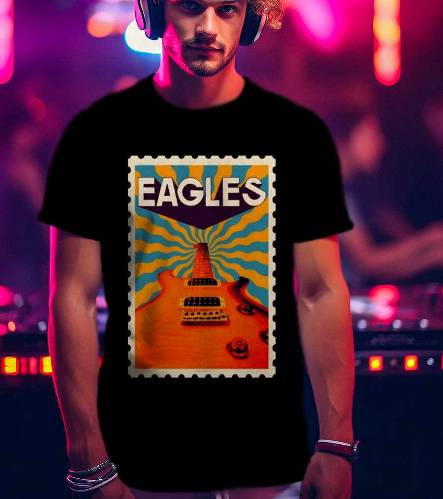 Eagles May 2026 Tour US Psychedelic Guitar Visual T-Shirt