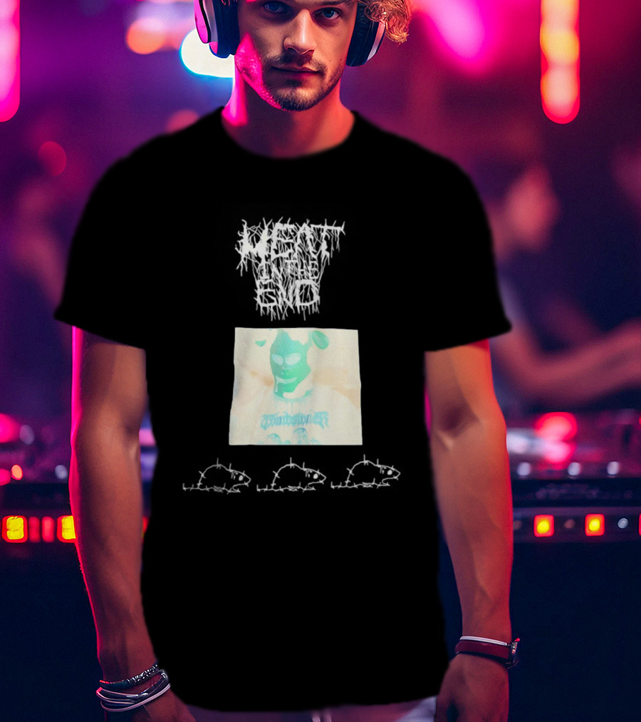 Windbreaker Rat Meat In The End Mysterious Masked Figure T-Shirt