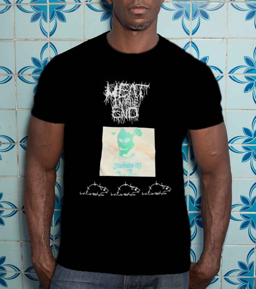 Windbreaker Rat Meat In The End Mysterious Masked Figure T-Shirt