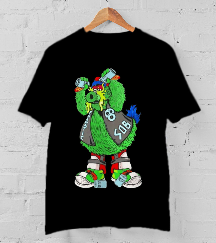 Stone Cold Phanatic Philadelphia Phillies SOB Fanatic Beer Drinking 3:16 T-Shirt