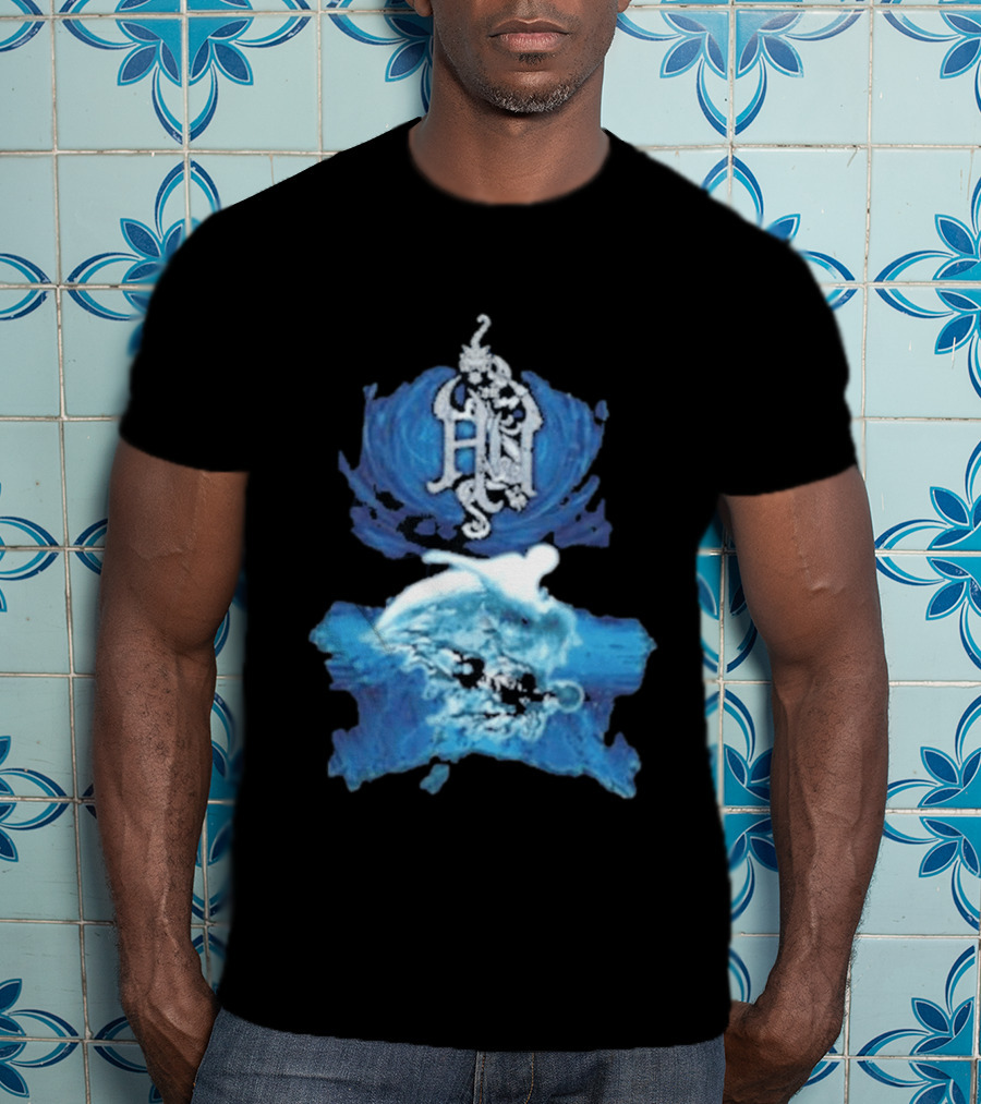 The Hu Hun Album HN Iconic Blue Artistic Wave T-Shirt