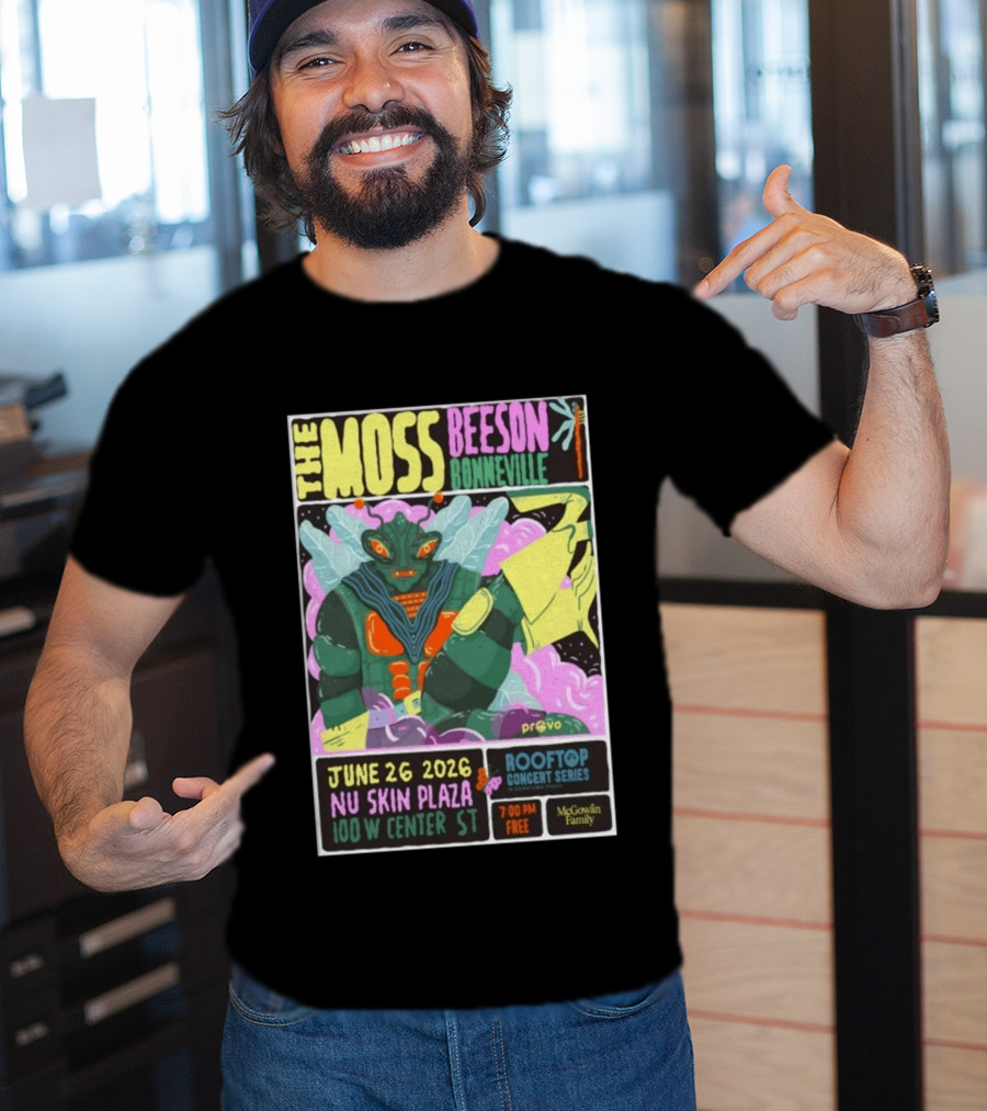 The Moss Beeson Bonneville Nu Skin Plaza Provo Rooftop Concert Series June 26 2026 T-Shirt